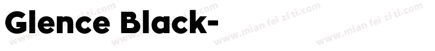 Glence Black字体转换